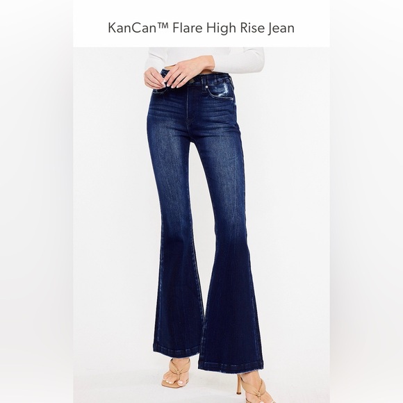KanCan Denim - KanCan High Rise Dark Wash Flare Jeans